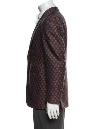 Isaia Printed Blazer