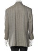 Isaia Cashmere Houndstooth Print Blazer