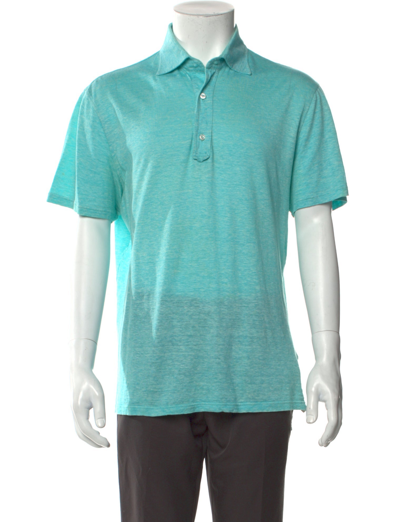 Isaia Collar Short Sleeve Polo Shirt