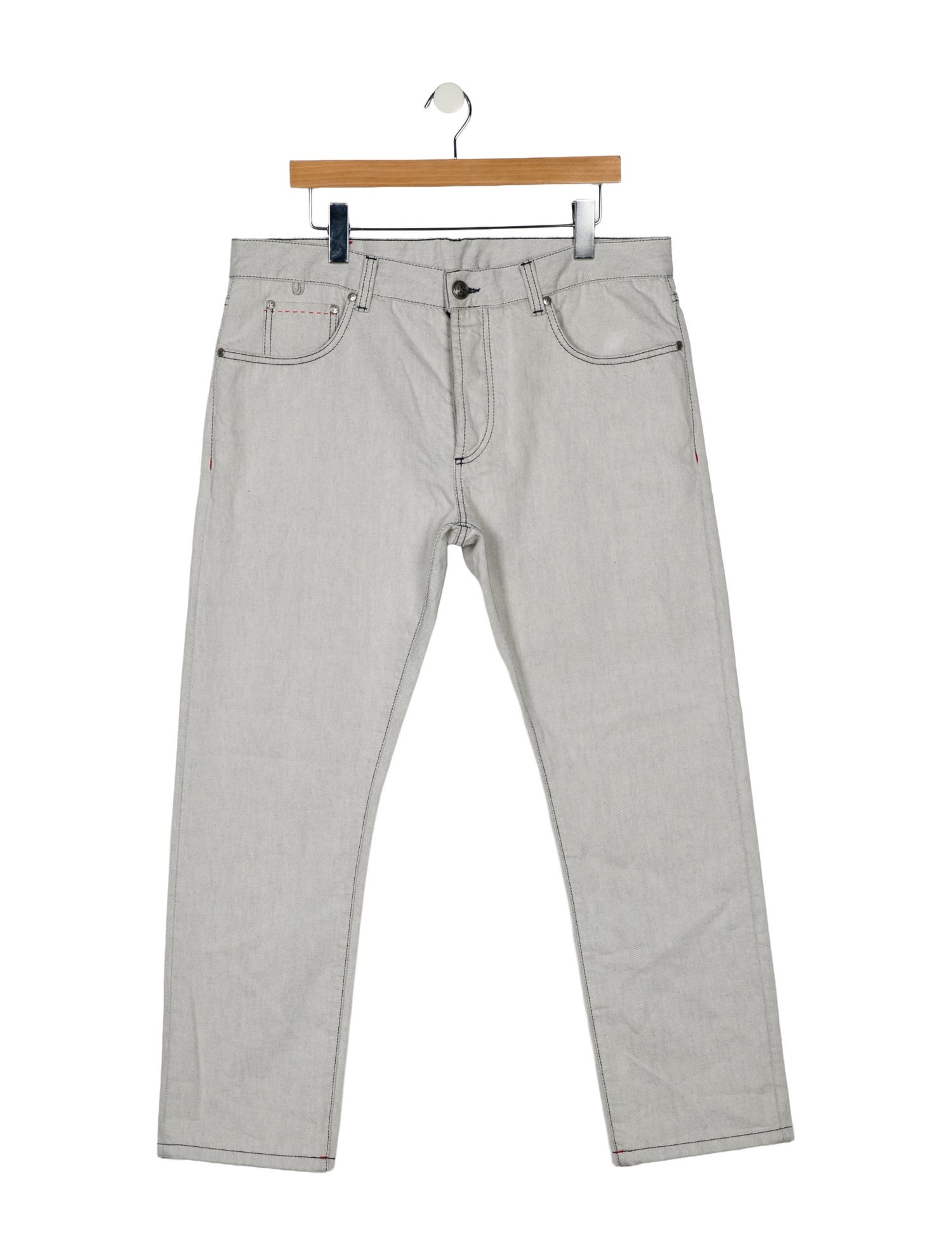 Isaia Mid-Rise Straight Leg Jeans