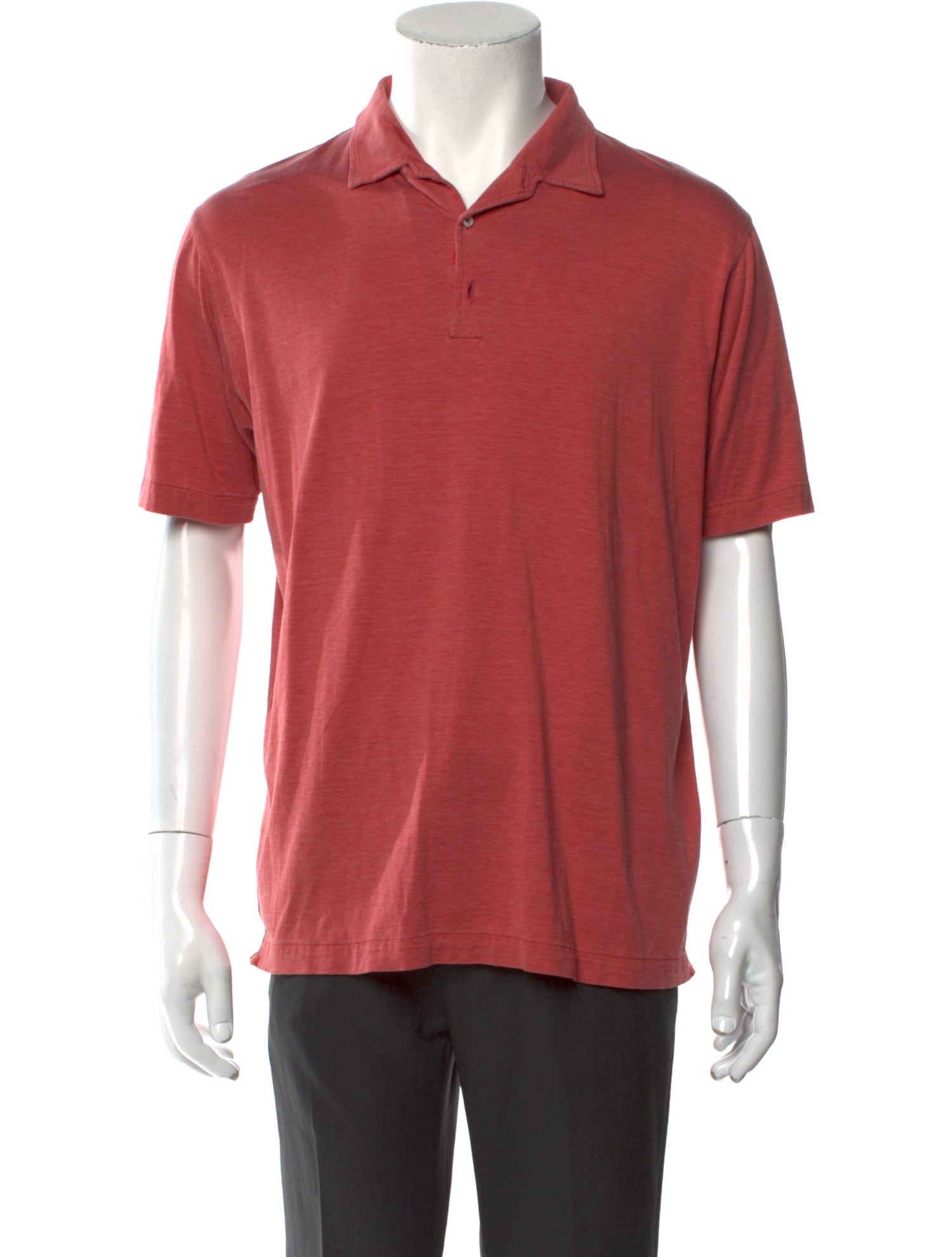 Isaia Silk Collar Polo Shirt