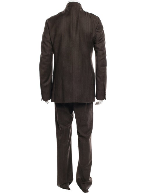 Isaia Wool Striped Two-Piece Suit