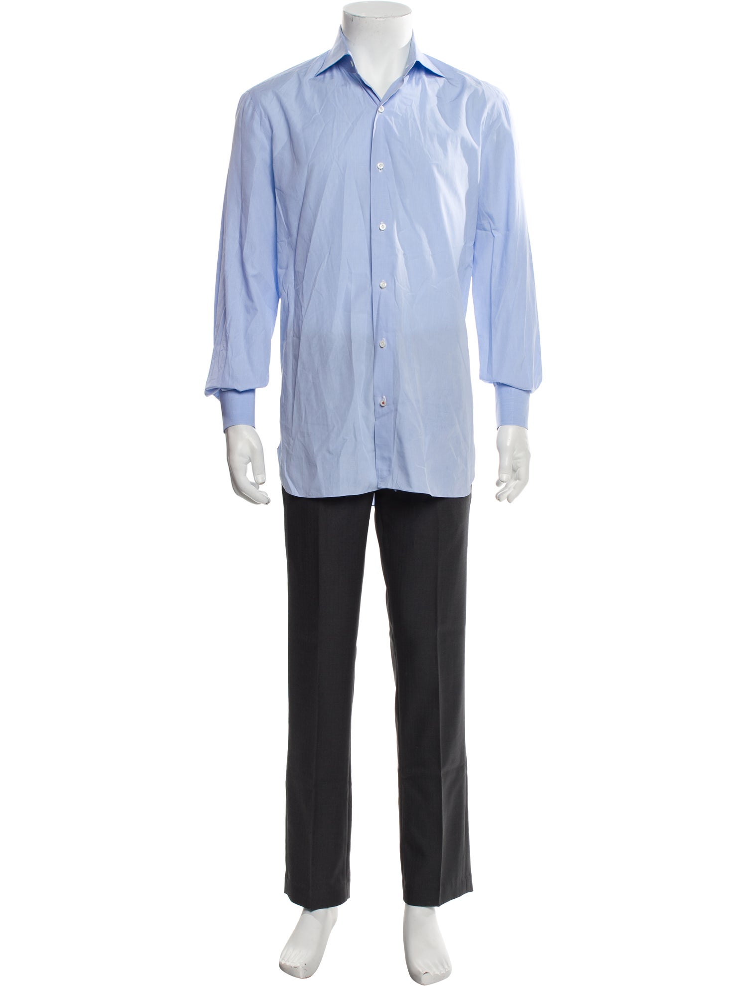 Isaia Long Sleeve Dress Shirt