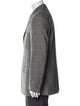 Isaia Wool Plaid Print Blazer