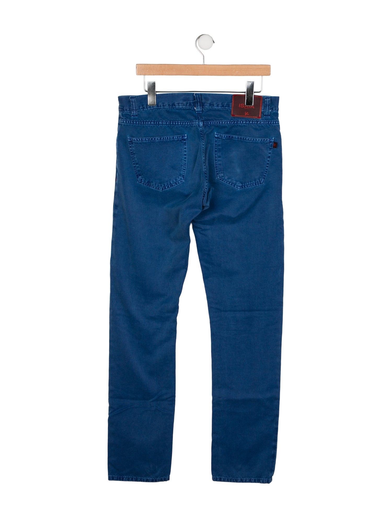 Isaia Mid-Rise Straight Leg Jeans