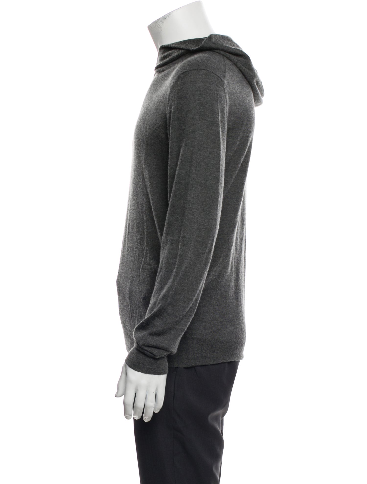 Isaia Cashmere Crew Neck Hoodie