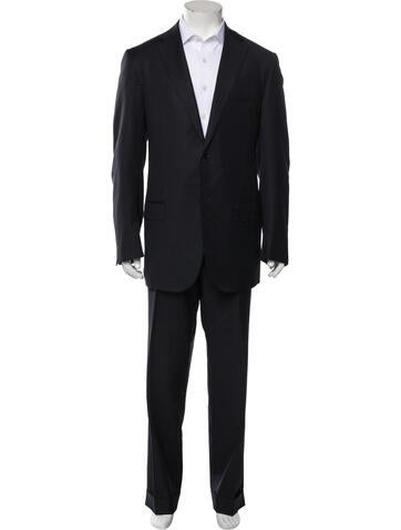 Isaia Suiting Wool Striped Two-Piece Suit US 54 | XXL