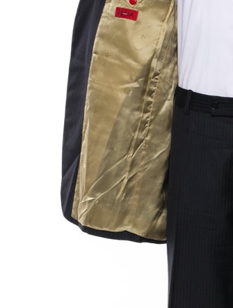 Isaia Wool Striped Two-Piece Suit