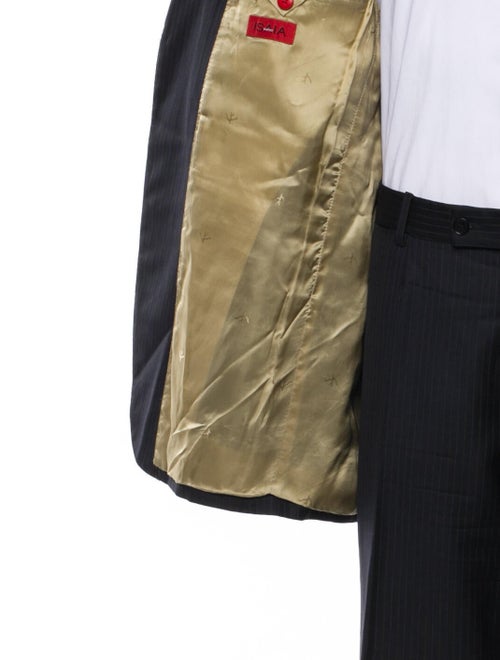 Isaia Wool Striped Two-Piece Suit