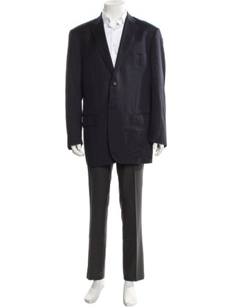 Isaia Wool Striped Blazer