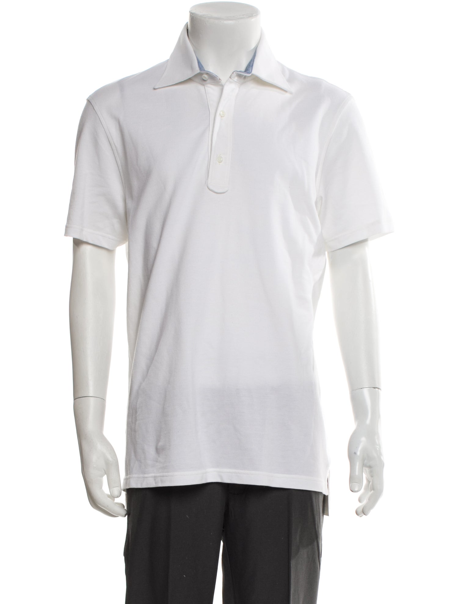 Isaia Crew Neck Short Sleeve Polo Shirt w/ Tags