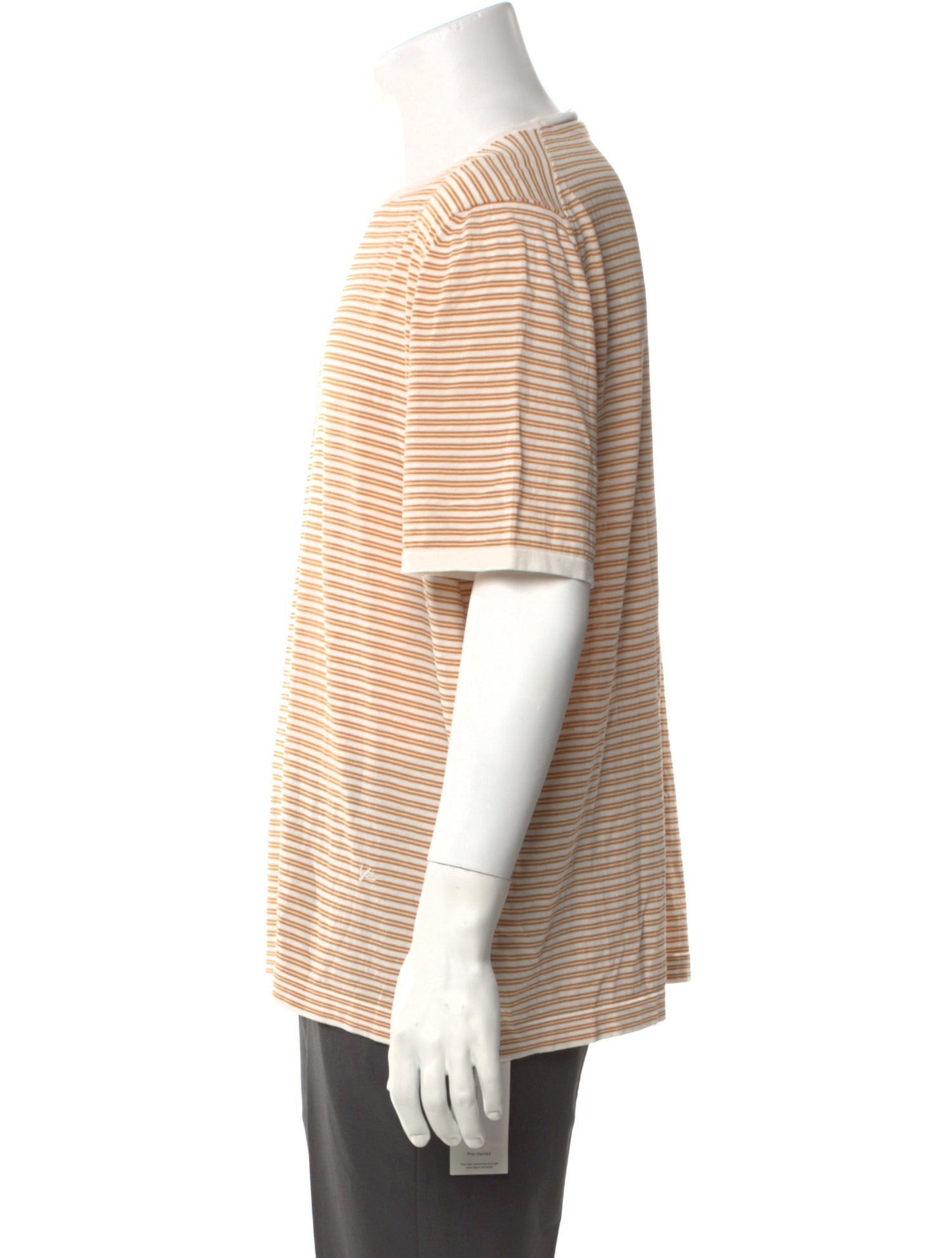 Isaia Striped Scoop Neck T-Shirt