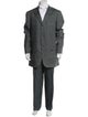Isaia Linen Striped Two-Piece Suit