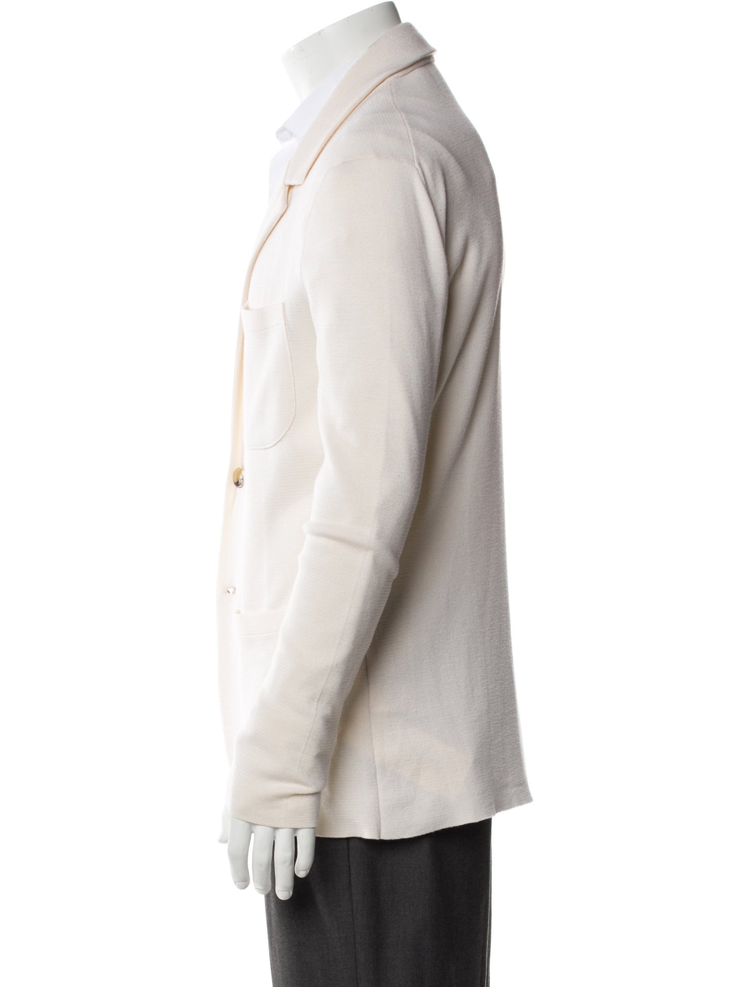 Isaia Cashmere V-Neck Long Sleeve Cardigan