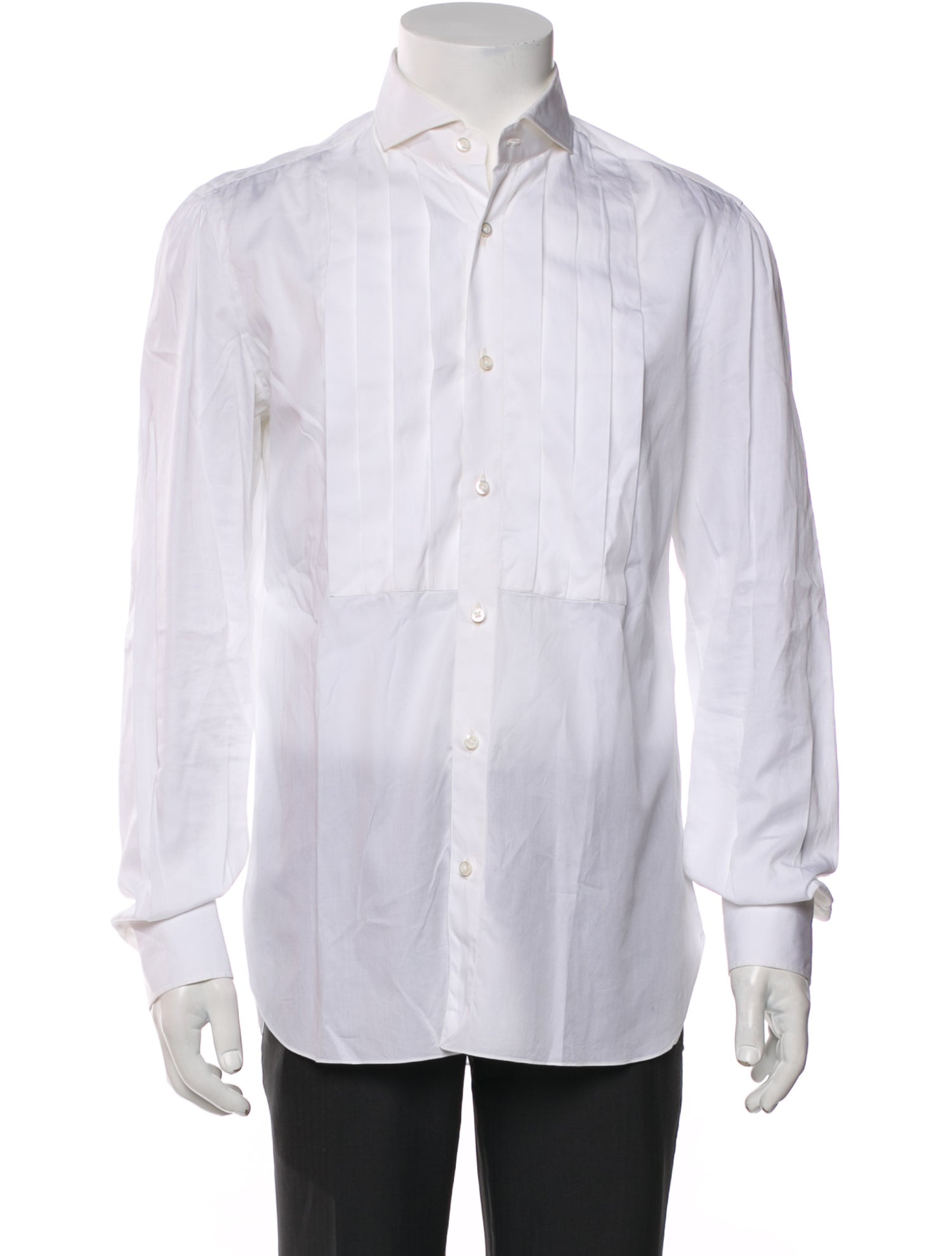 Isaia Long Sleeve Tuxedo Shirt