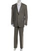 Isaia Wool Striped Two-Piece Suit