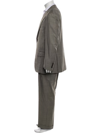 Isaia Wool Striped Two-Piece Suit