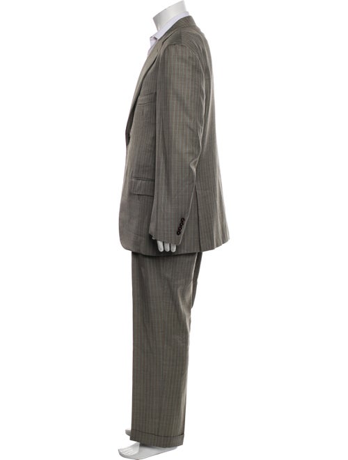 Isaia Wool Striped Two-Piece Suit