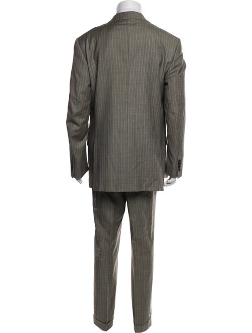 Isaia Wool Striped Two-Piece Suit