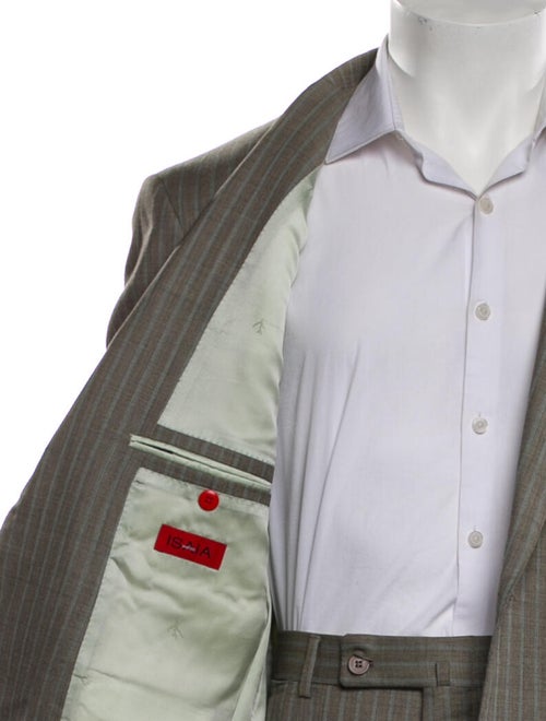 Isaia Wool Striped Two-Piece Suit
