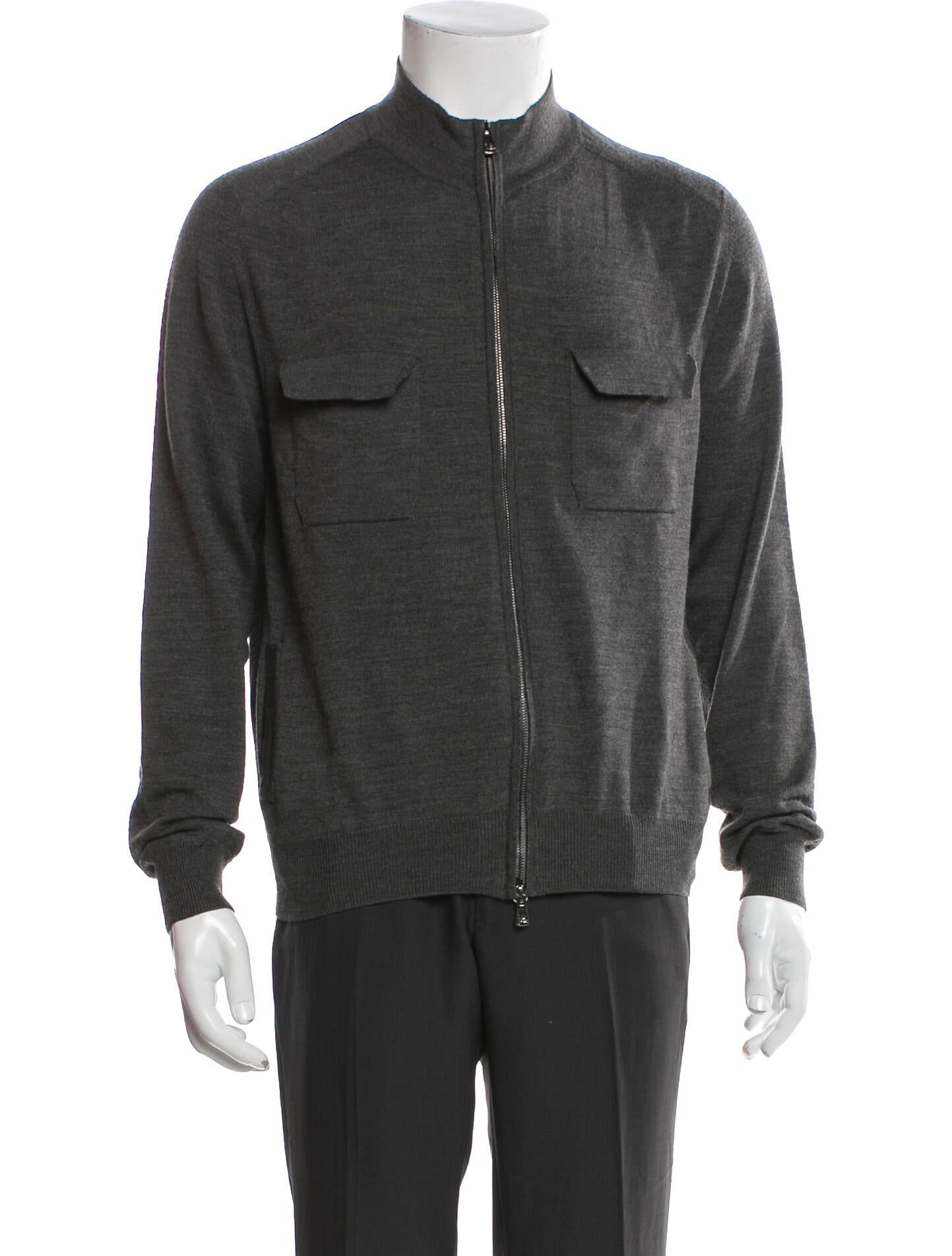 Isaia Wool Bomber Jacket