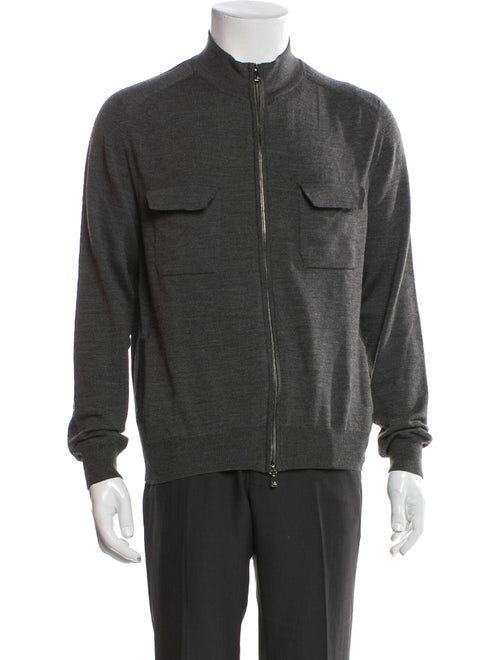 Isaia Wool Bomber Jacket