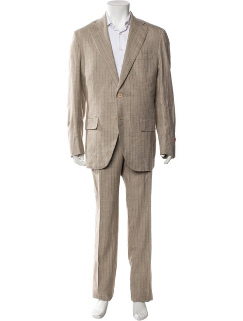 Isaia Wool Striped Two-Piece Suit