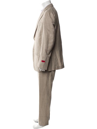 Isaia Wool Striped Two-Piece Suit