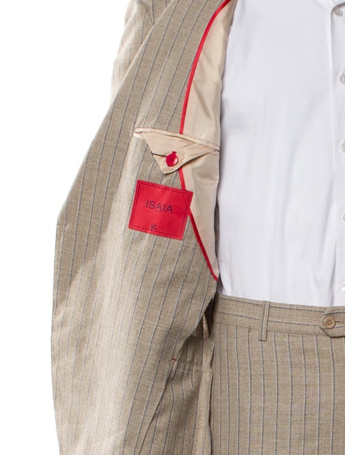 Isaia Wool Striped Two-Piece Suit