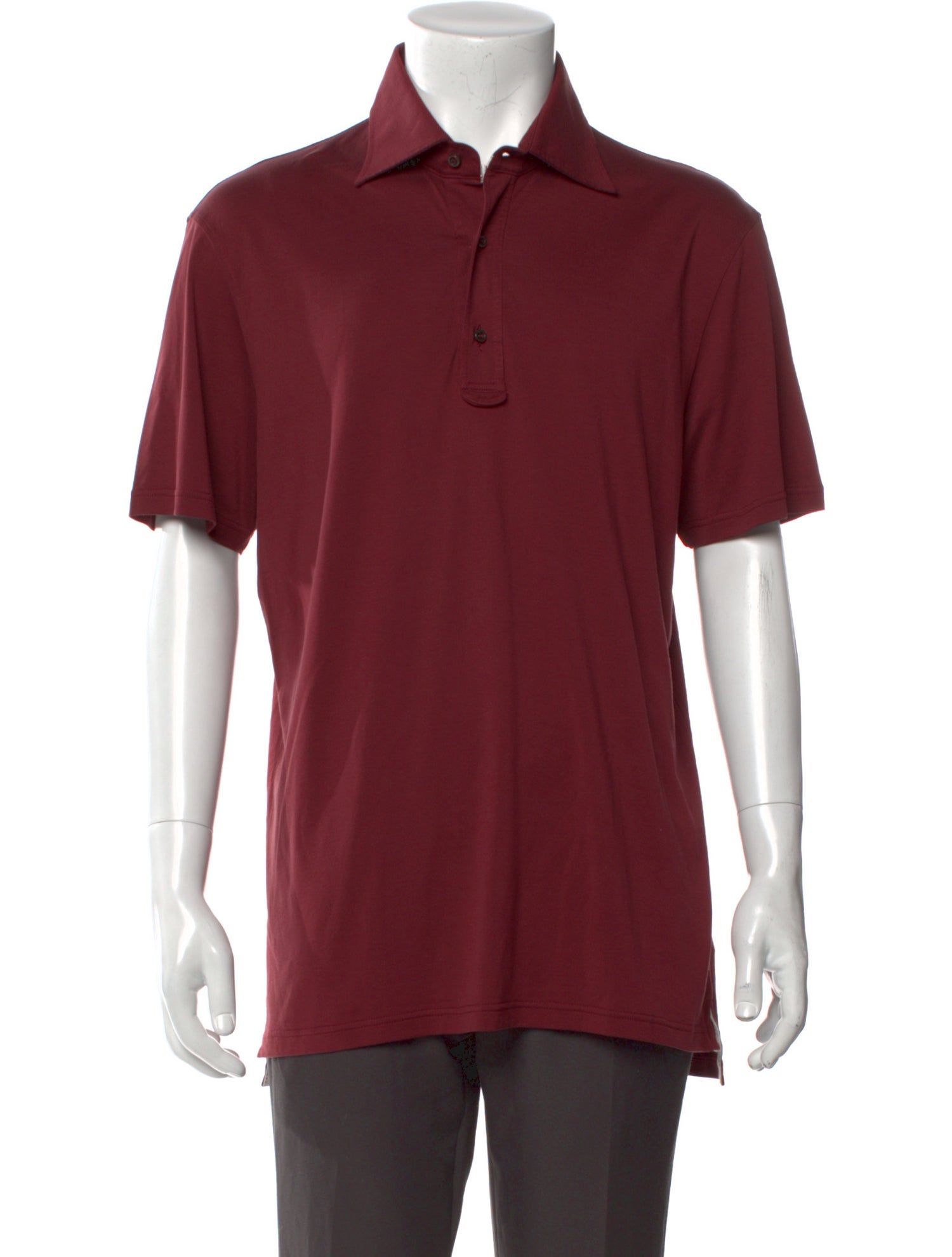 Isaia V-Neck Short Sleeve Polo Shirt
