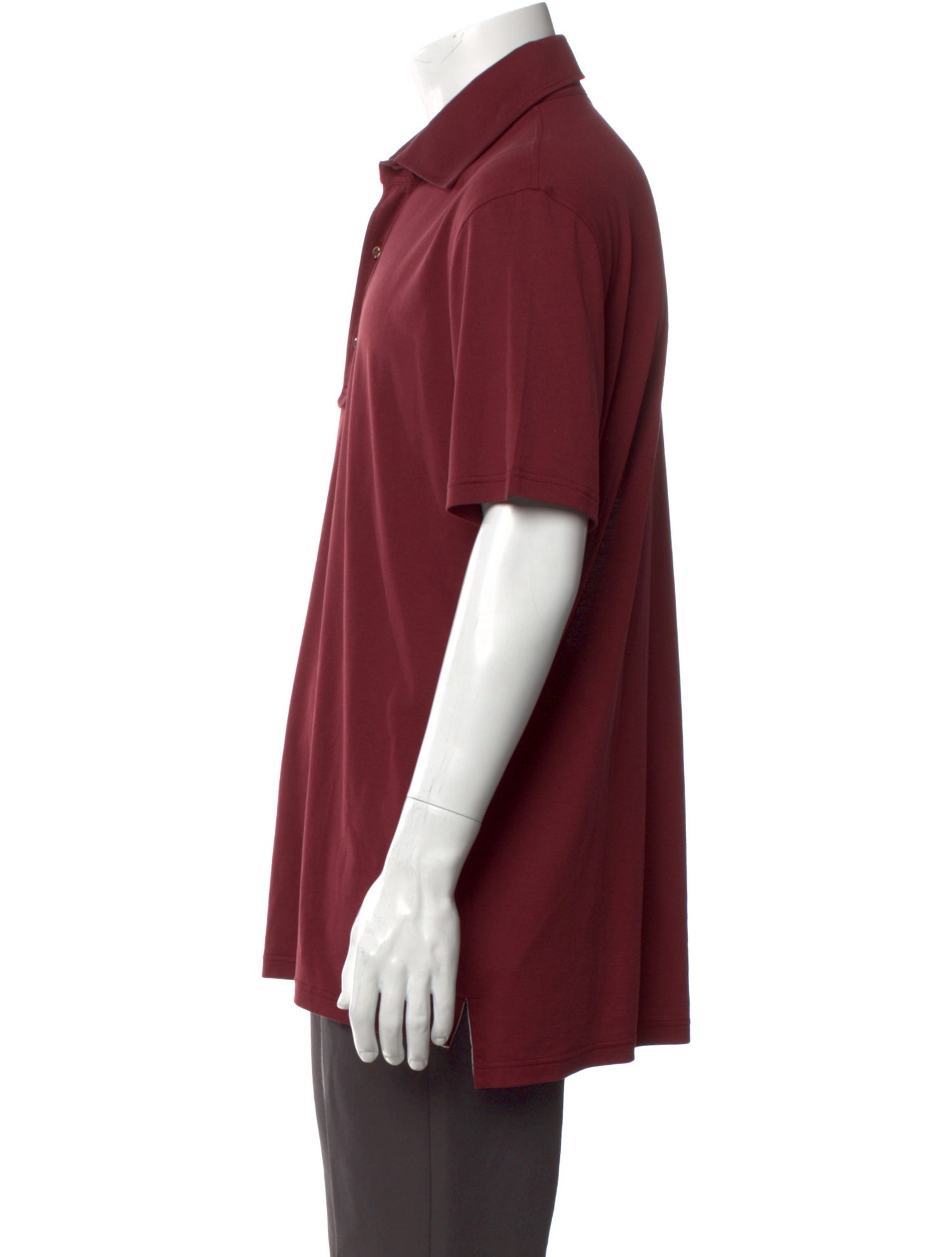 Isaia V-Neck Short Sleeve Polo Shirt