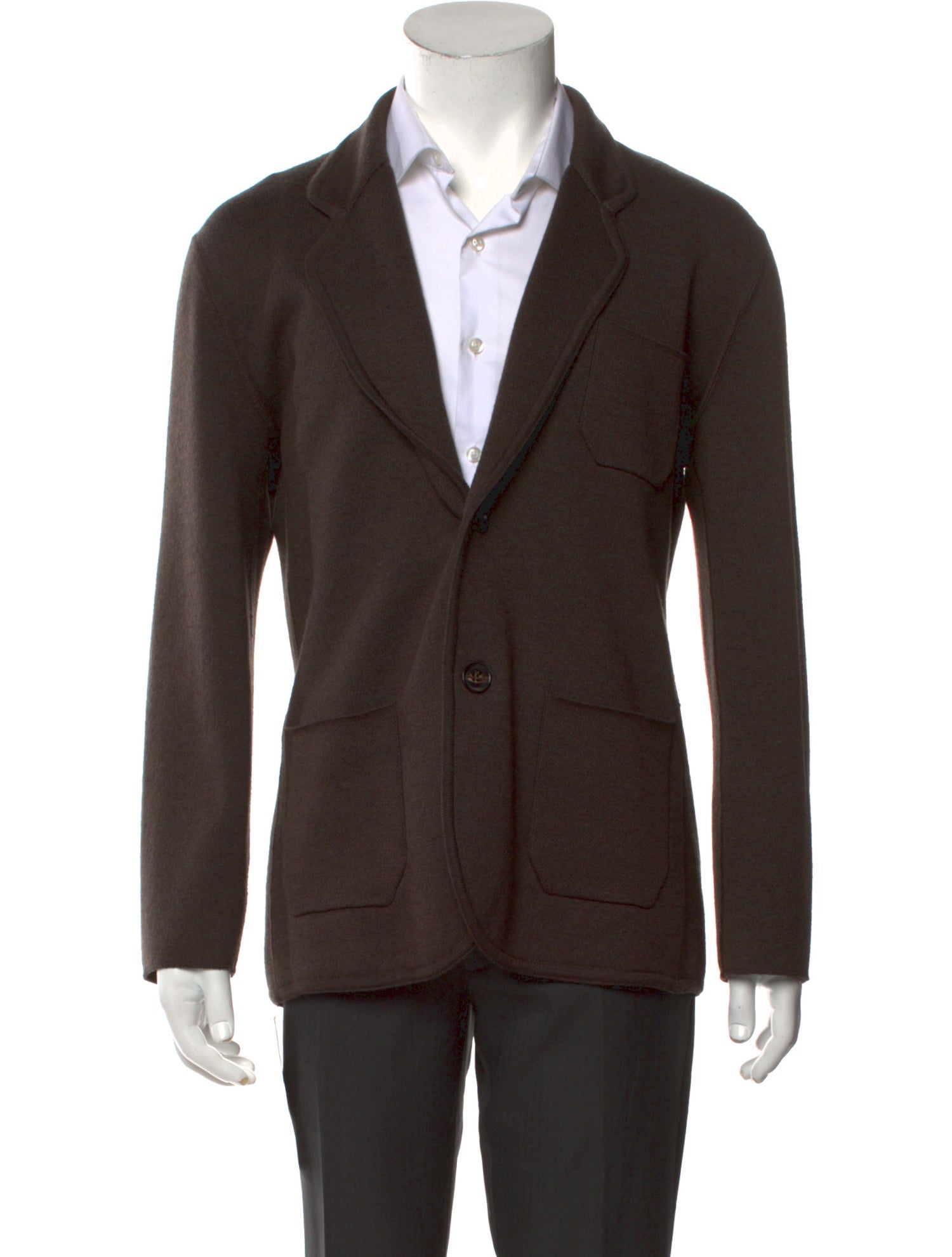 Isaia Collar Long Sleeve Cardigan