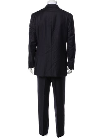 Isaia Wool Striped Two-Piece Suit