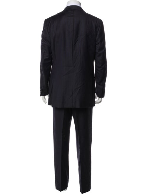 Isaia Wool Striped Two-Piece Suit