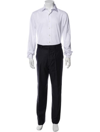 Isaia Wool Striped Two-Piece Suit