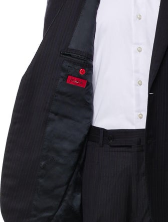 Isaia Wool Striped Two-Piece Suit
