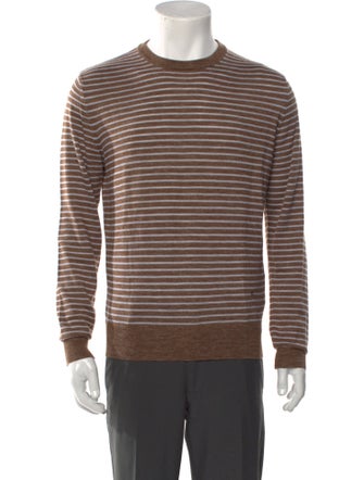Isaia Wool Striped Pullover