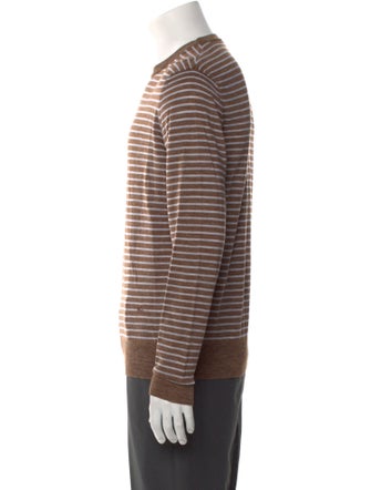 Isaia Wool Striped Pullover