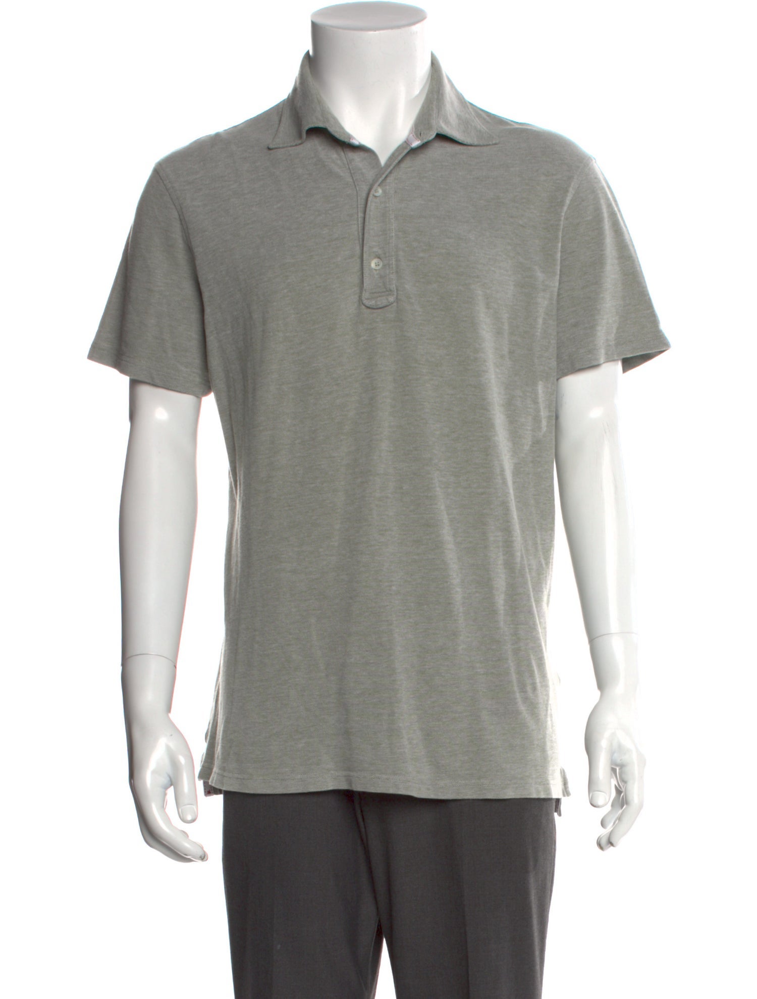 Isaia Collar Short Sleeve Polo Shirt