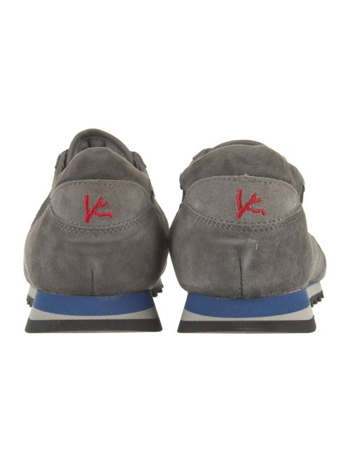 Isaia Suede Colorblock Pattern Sneakers