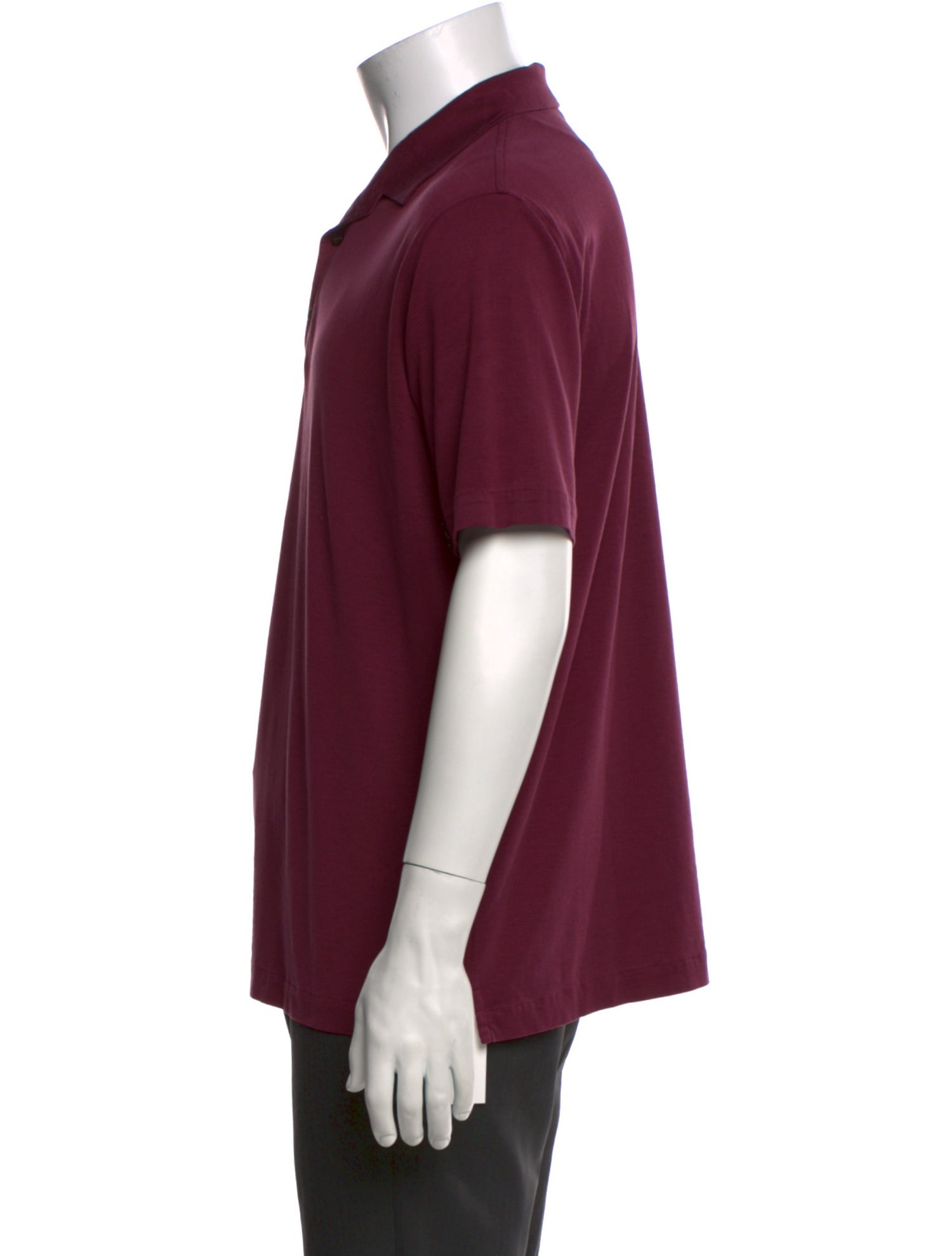 Isaia Silk Crew Neck Polo Shirt