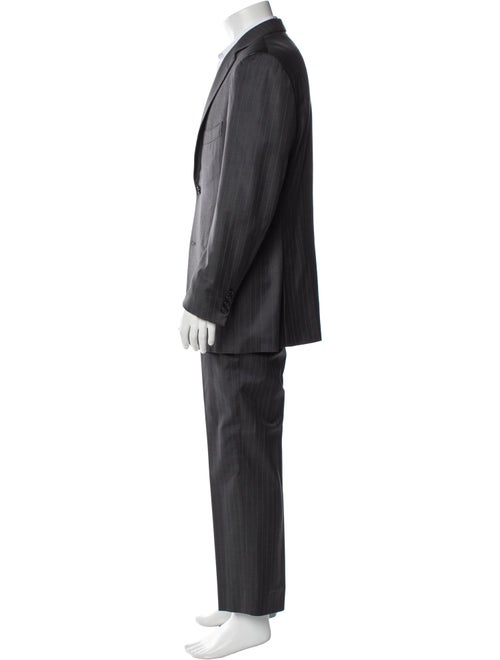 Isaia Wool Striped Two-Piece Suit