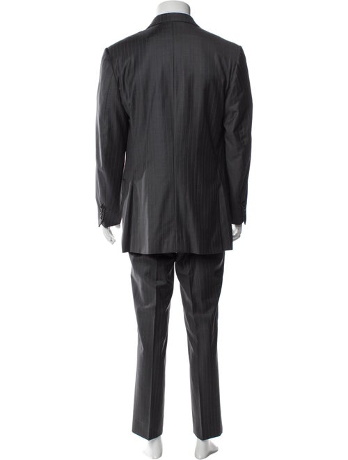 Isaia Wool Striped Two-Piece Suit