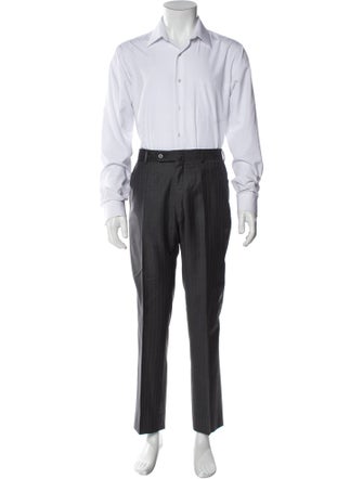 Isaia Wool Striped Two-Piece Suit