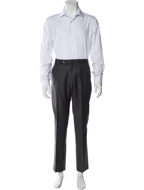 Isaia Wool Striped Two-Piece Suit