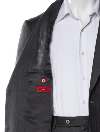 Isaia Wool Striped Two-Piece Suit
