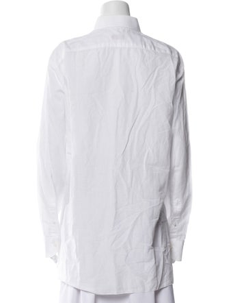 Isaia Long Sleeve Button-Up Top
