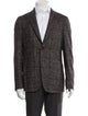 Isaia Tweed Pattern Moto Jacket