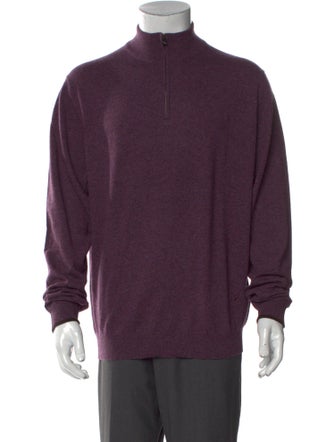Isaia Cashmere Mock Neck Pullover