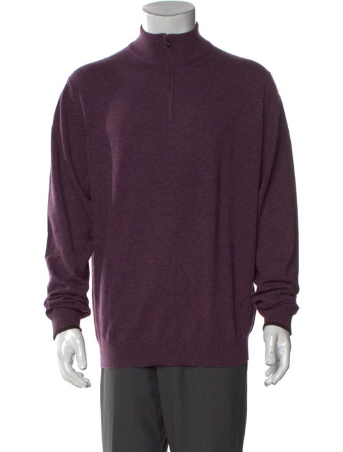 Isaia Cashmere Mock Neck Pullover